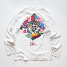 画像3: 90's SPEEDO COTTON W-PRINT MOCK NECK L/S TEE "MAKE THEM EAY WAKE" "MADE IN USA" (3)
