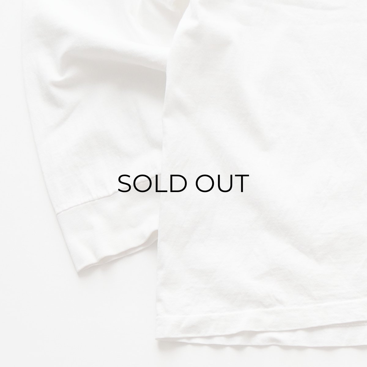 画像5: 90's SPEEDO COTTON W-PRINT MOCK NECK L/S TEE "MAKE THEM EAY WAKE" "MADE IN USA" (5)