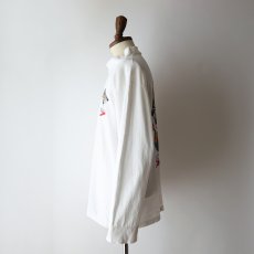 画像13: 90's SPEEDO COTTON W-PRINT MOCK NECK L/S TEE "MAKE THEM EAY WAKE" "MADE IN USA" (13)