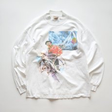 画像2: 〜00's Goodwear HEAVY COTTON W-PRINT MOCK NECK L/S TEE "WORLD CLASS" "MADE IN USA" (2)
