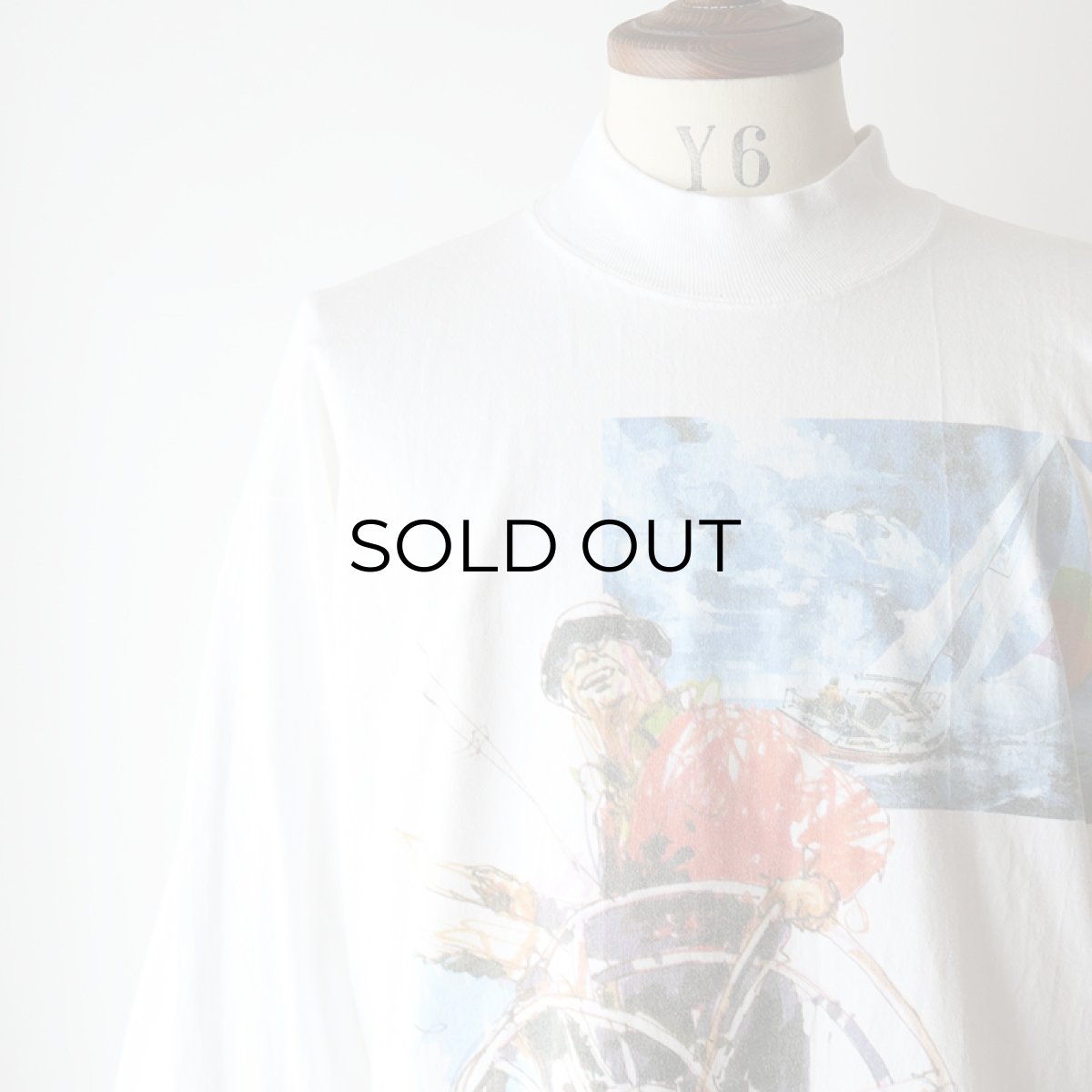 画像9: 〜00's Goodwear HEAVY COTTON W-PRINT MOCK NECK L/S TEE "WORLD CLASS" "MADE IN USA" (9)