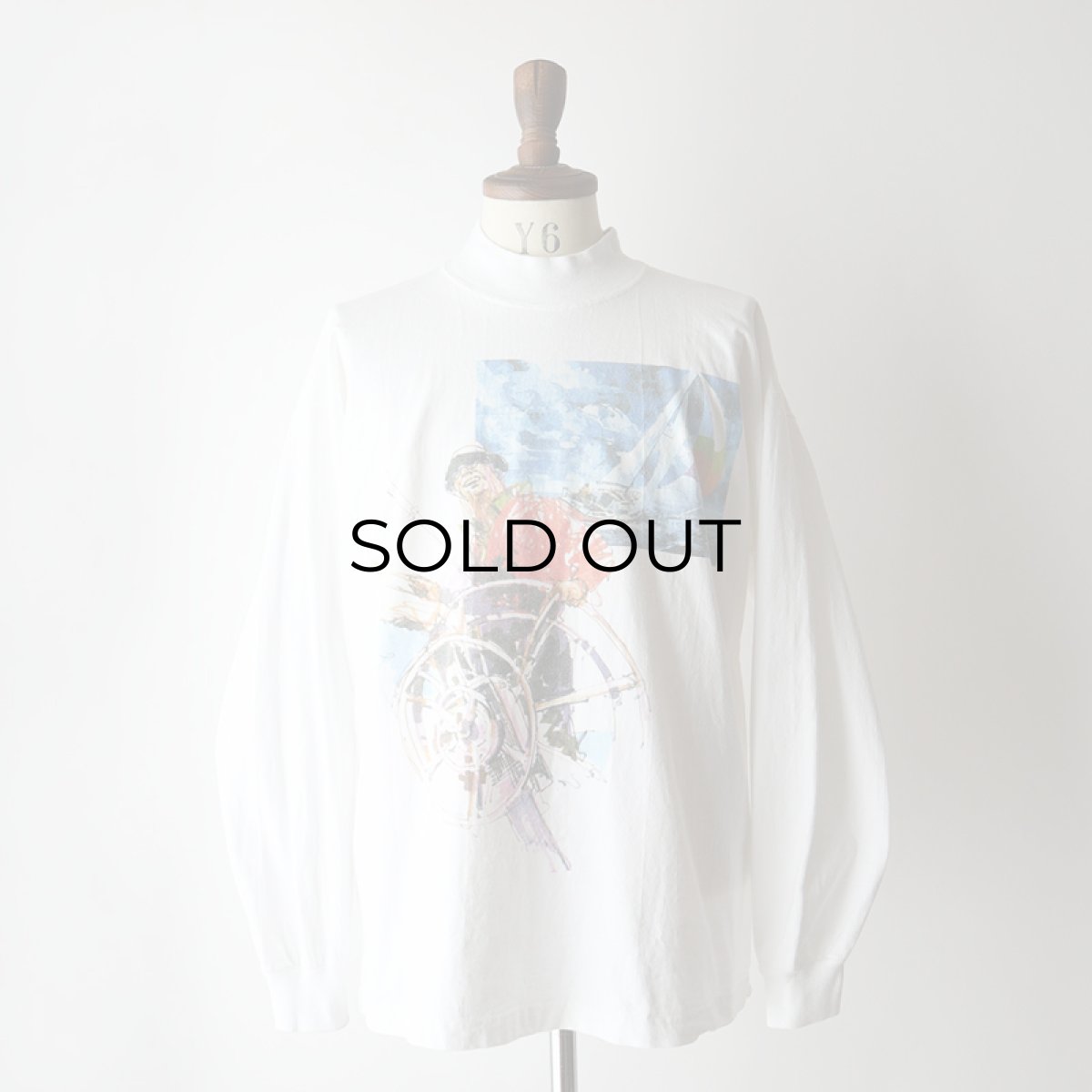 画像11: 〜00's Goodwear HEAVY COTTON W-PRINT MOCK NECK L/S TEE "WORLD CLASS" "MADE IN USA" (11)