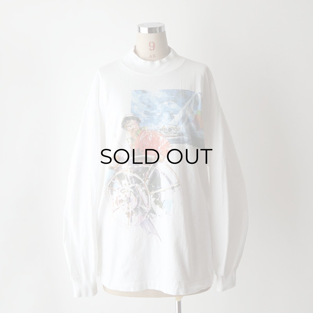 画像14: 〜00's Goodwear HEAVY COTTON W-PRINT MOCK NECK L/S TEE "WORLD CLASS" "MADE IN USA" (14)