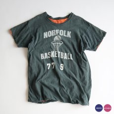 画像1: 70's Sport-T by STEDMAN COTTON PRINT S/S W-FACE TEE "NORFOLK BASKETBALL" 【Large】 (1)