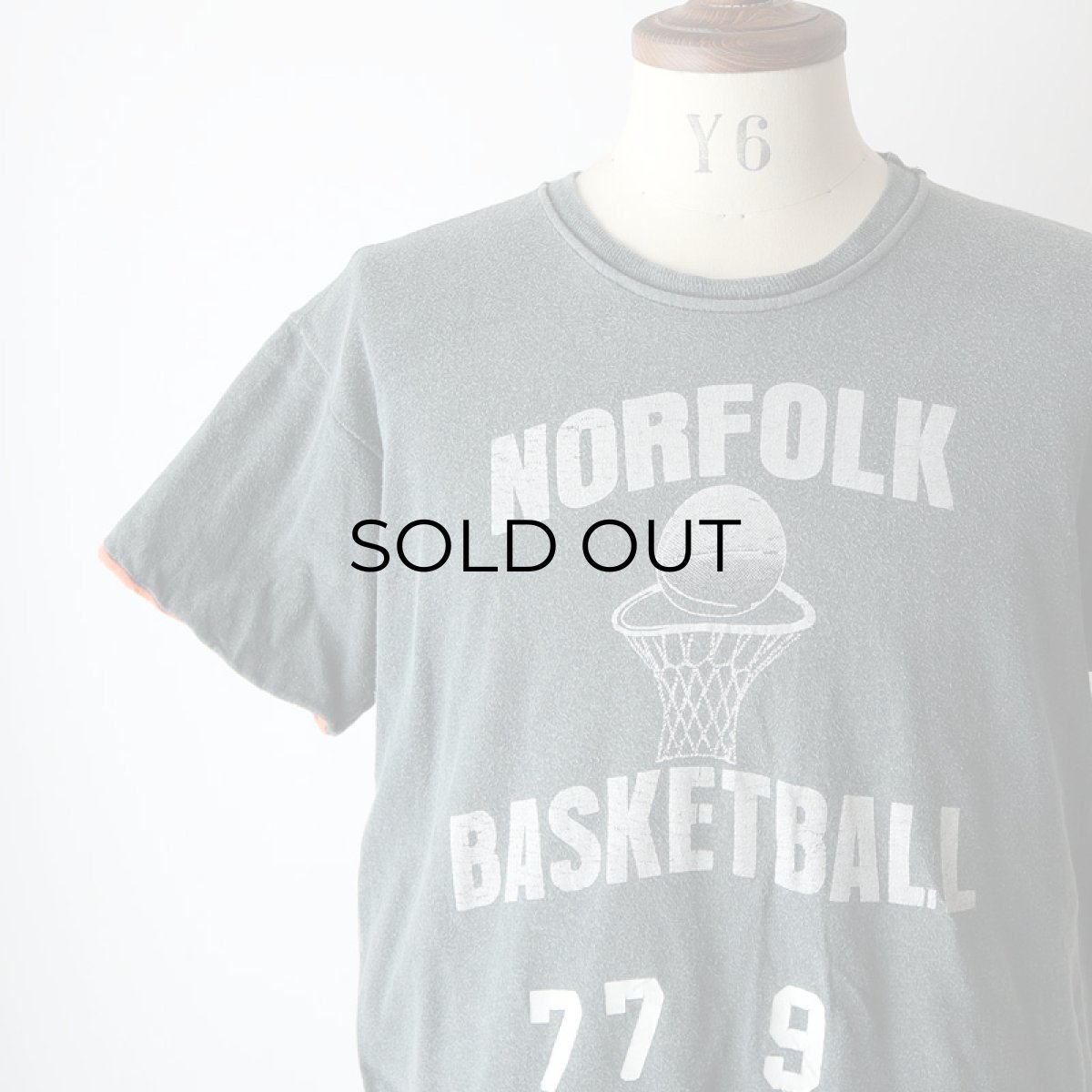 画像10: 70's Sport-T by STEDMAN COTTON PRINT S/S W-FACE TEE "NORFOLK BASKETBALL" 【Large】 (10)