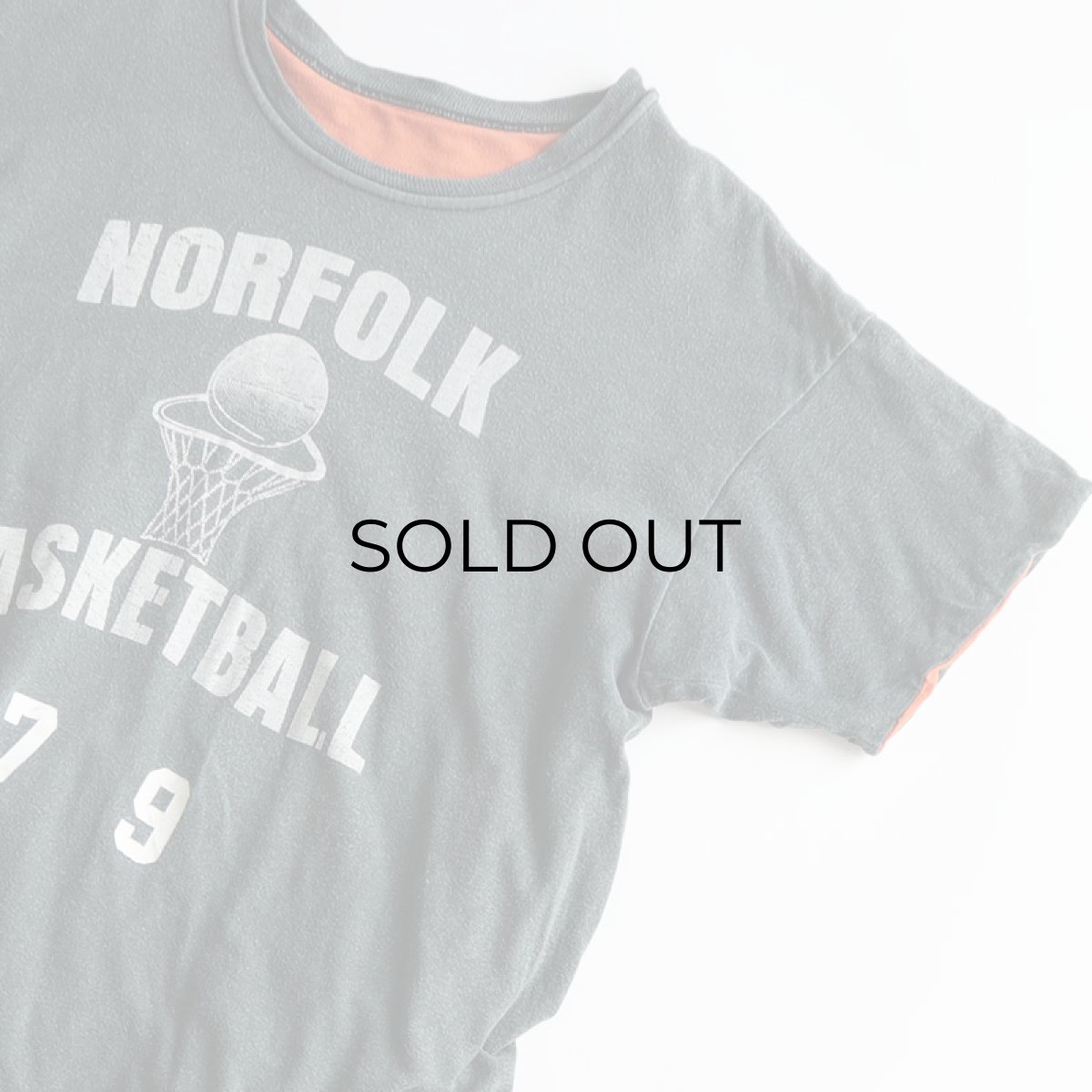 画像5: 70's Sport-T by STEDMAN COTTON PRINT S/S W-FACE TEE "NORFOLK BASKETBALL" 【Large】 (5)