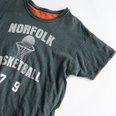 画像5: 70's Sport-T by STEDMAN COTTON PRINT S/S W-FACE TEE "NORFOLK BASKETBALL" 【Large】 (5)