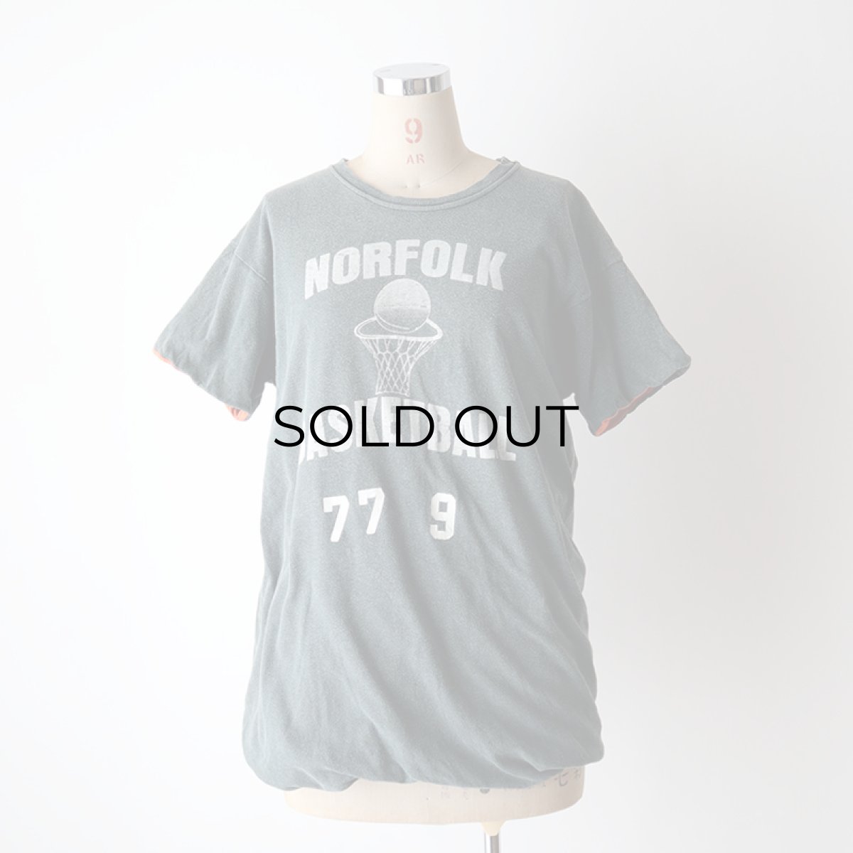 画像14: 70's Sport-T by STEDMAN COTTON PRINT S/S W-FACE TEE "NORFOLK BASKETBALL" 【Large】 (14)