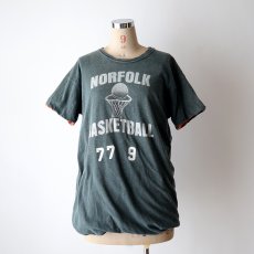 画像14: 70's Sport-T by STEDMAN COTTON PRINT S/S W-FACE TEE "NORFOLK BASKETBALL" 【Large】 (14)