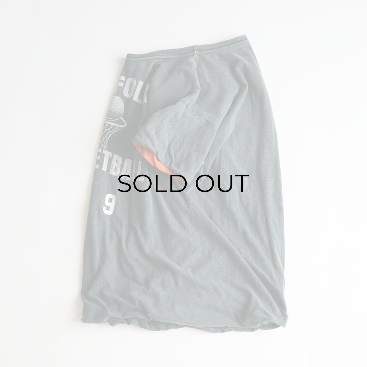 画像2: 70's Sport-T by STEDMAN COTTON PRINT S/S W-FACE TEE "NORFOLK BASKETBALL" 【Large】 (2)