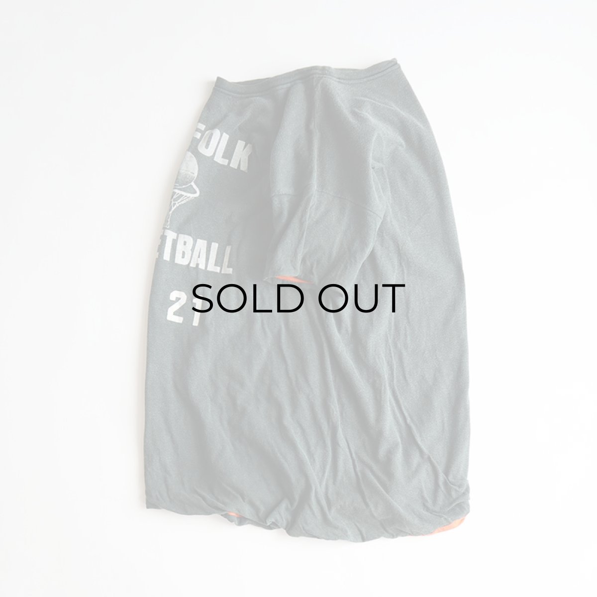 画像2: 70's Sport-T by STEDMAN COTTON PRINT S/S W-FACE TEE "NORFOLK BASKETBALL" 【X-Large】 (2)