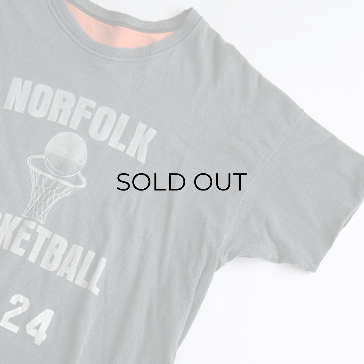 画像5: 70's Sport-T by STEDMAN COTTON PRINT S/S W-FACE TEE "NORFOLK BASKETBALL" 【X-Large 程度】 (5)