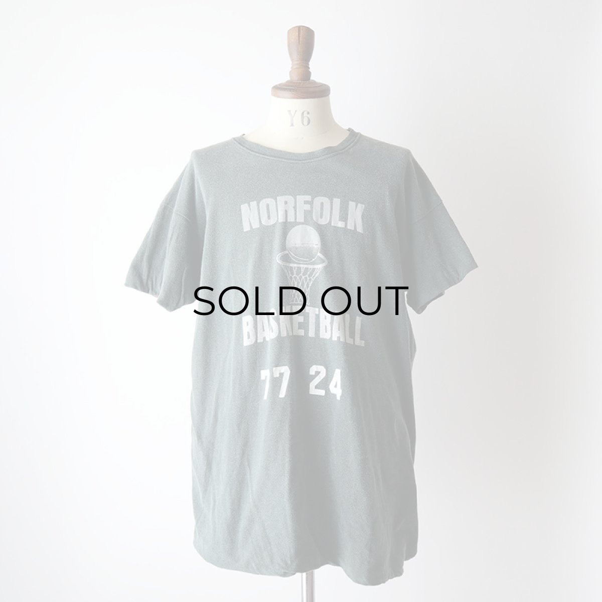 画像12: 70's Sport-T by STEDMAN COTTON PRINT S/S W-FACE TEE "NORFOLK BASKETBALL" 【X-Large 程度】 (12)