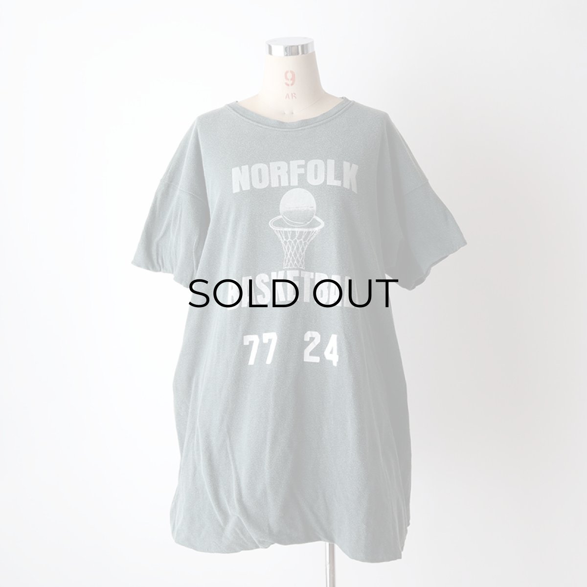 画像15: 70's Sport-T by STEDMAN COTTON PRINT S/S W-FACE TEE "NORFOLK BASKETBALL" 【X-Large 程度】 (15)