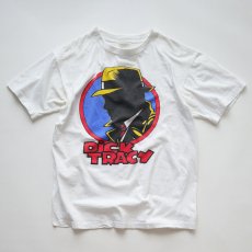 画像1: 90's UNKNOWN BRAND COTTON PRINT S/S MOVIE TEE "DICK TRACY" "MADE IN USA" (1)