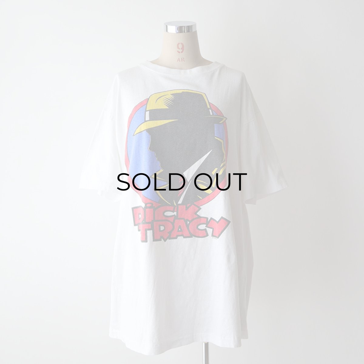 画像11: 90's UNKNOWN BRAND COTTON PRINT S/S MOVIE TEE "DICK TRACY" "MADE IN USA" (11)