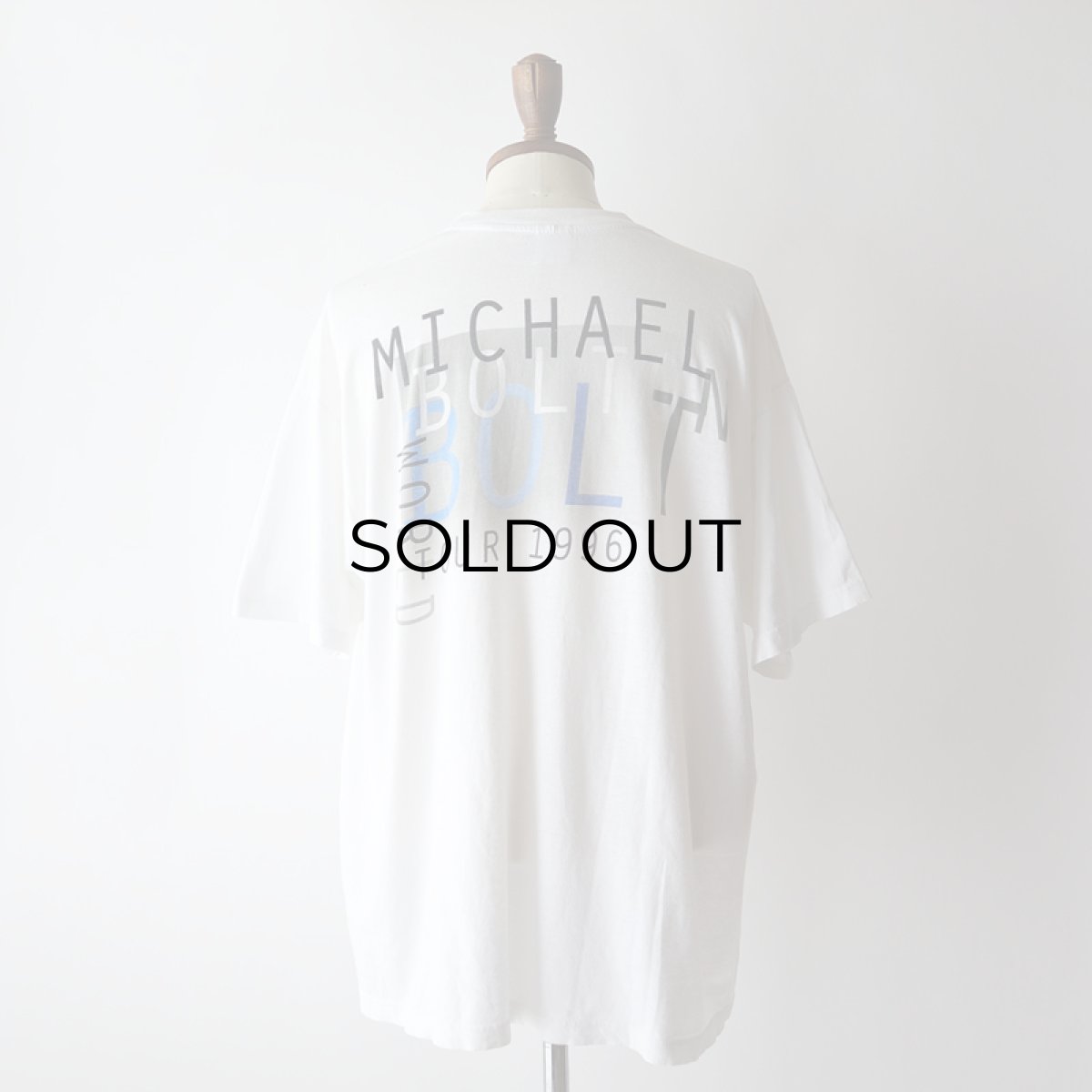 画像12: 90's UNKNOWN BRAND COTTON W-PRINT S/S ARTIST TEE "MICHAEL BOLTON WORLD TOUR 1996" (12)