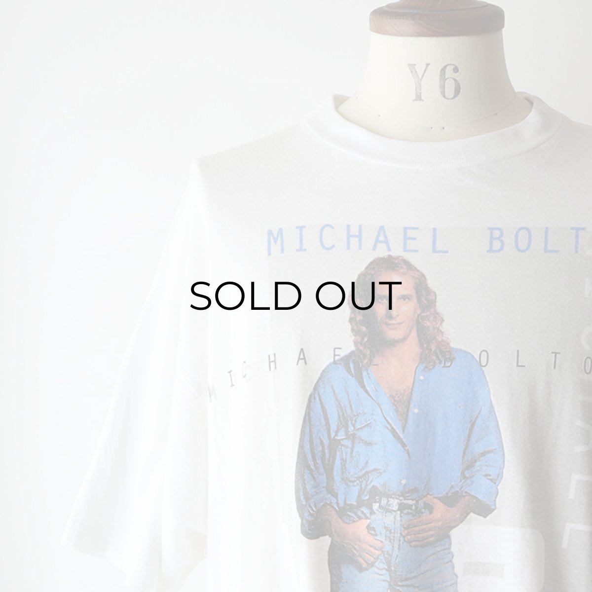 画像9: 90's UNKNOWN BRAND COTTON W-PRINT S/S ARTIST TEE "MICHAEL BOLTON WORLD TOUR 1996" (9)
