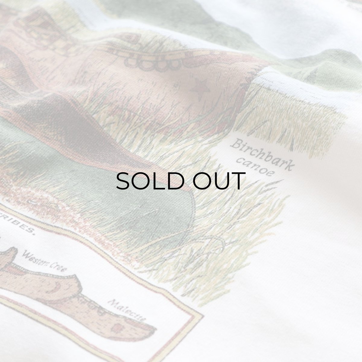 画像6: 90's HARBORSIDE GRAPHICS COTTON PRINT S/S TEE "THE CANOE" "MADE IN USA" (6)