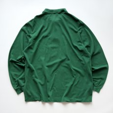 画像2: 〜80's LACOSTE COTTON MOSS STITCH L/S POLO SHIRT "MADE IN FRANCE" (2)