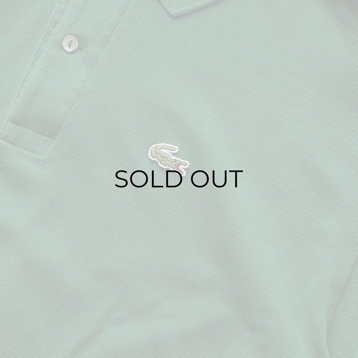 画像6: 〜80's LACOSTE COTTON MOSS STITCH L/S POLO SHIRT "MADE IN FRANCE" (6)