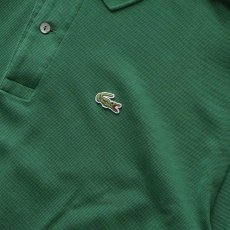 画像6: 〜80's LACOSTE COTTON MOSS STITCH L/S POLO SHIRT "MADE IN FRANCE" (6)
