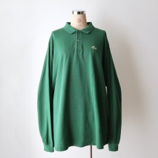 画像11: 〜80's LACOSTE COTTON MOSS STITCH L/S POLO SHIRT "MADE IN FRANCE" (11)