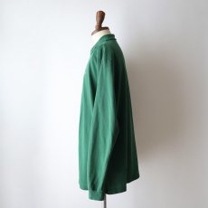 画像9: 〜80's LACOSTE COTTON MOSS STITCH L/S POLO SHIRT "MADE IN FRANCE" (9)