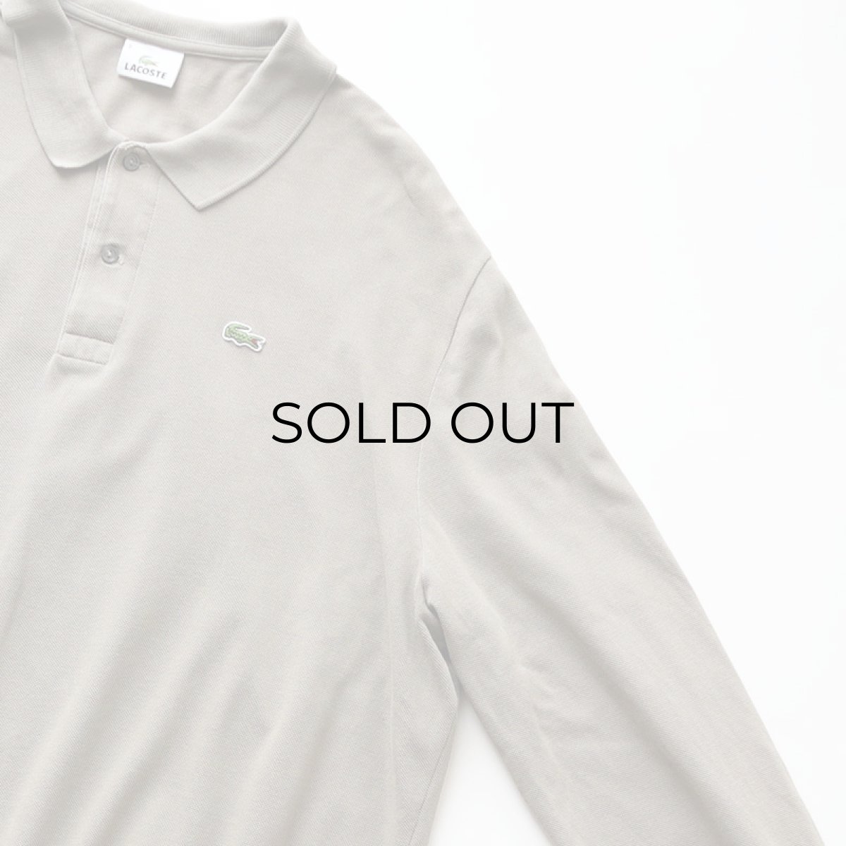 画像3: LACOSTE COTTON MOSS STITCH L/S POLO SHIRT (3)