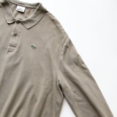 画像3: LACOSTE COTTON MOSS STITCH L/S POLO SHIRT (3)