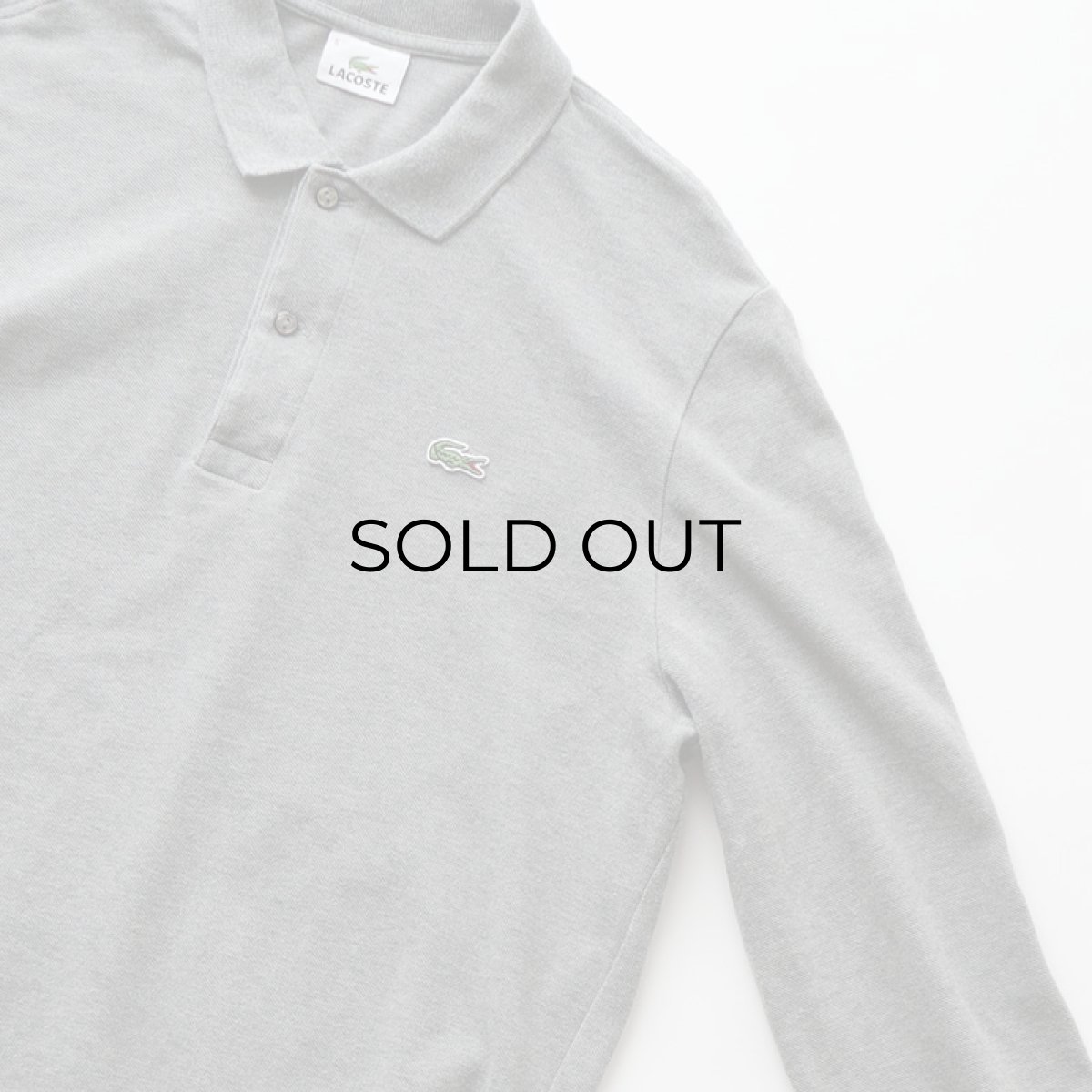 画像3: LACOSTE COTTON MOSS STITCH L/S POLO SHIRT (3)