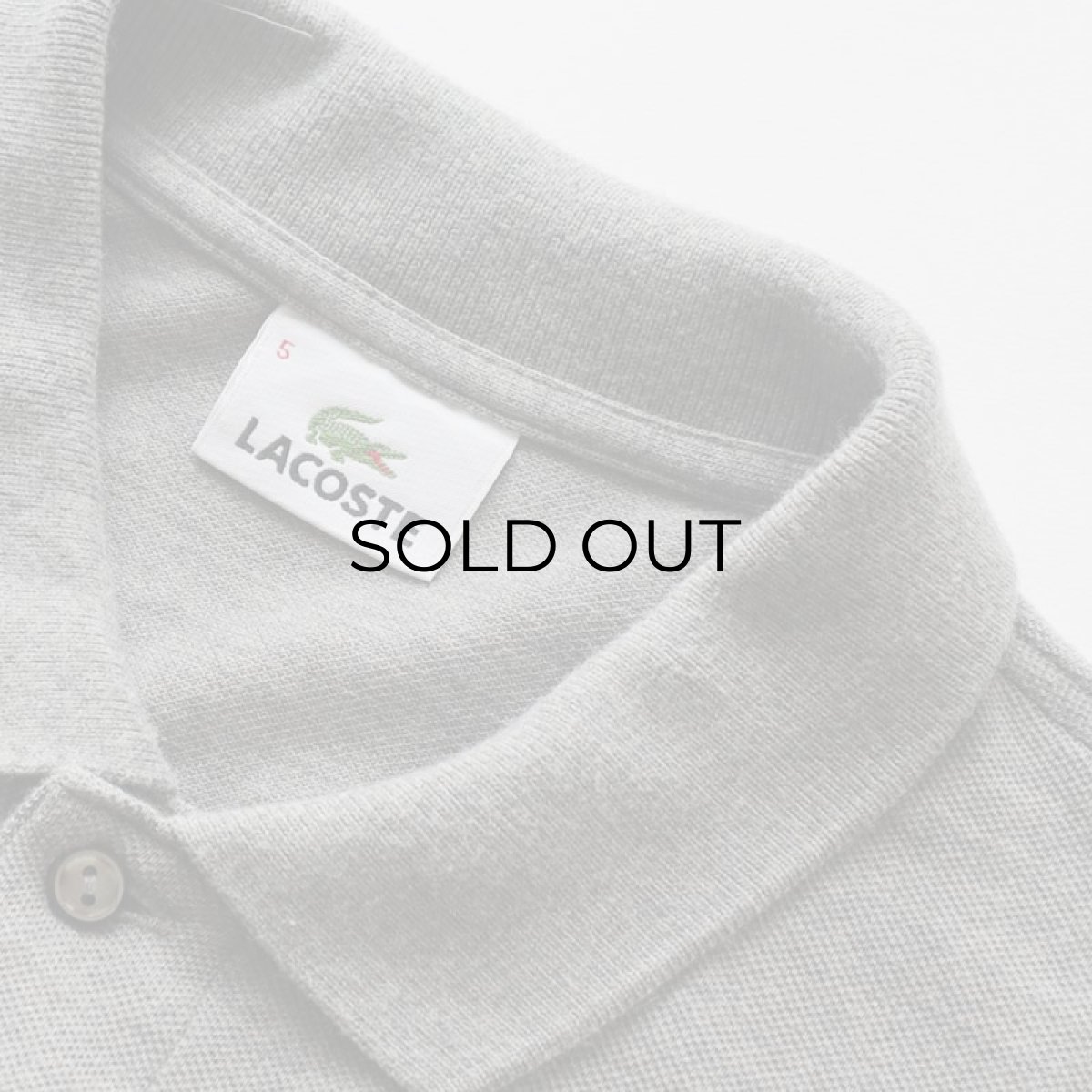 画像5: LACOSTE COTTON MOSS STITCH L/S POLO SHIRT (5)