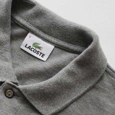 画像5: LACOSTE COTTON MOSS STITCH L/S POLO SHIRT (5)