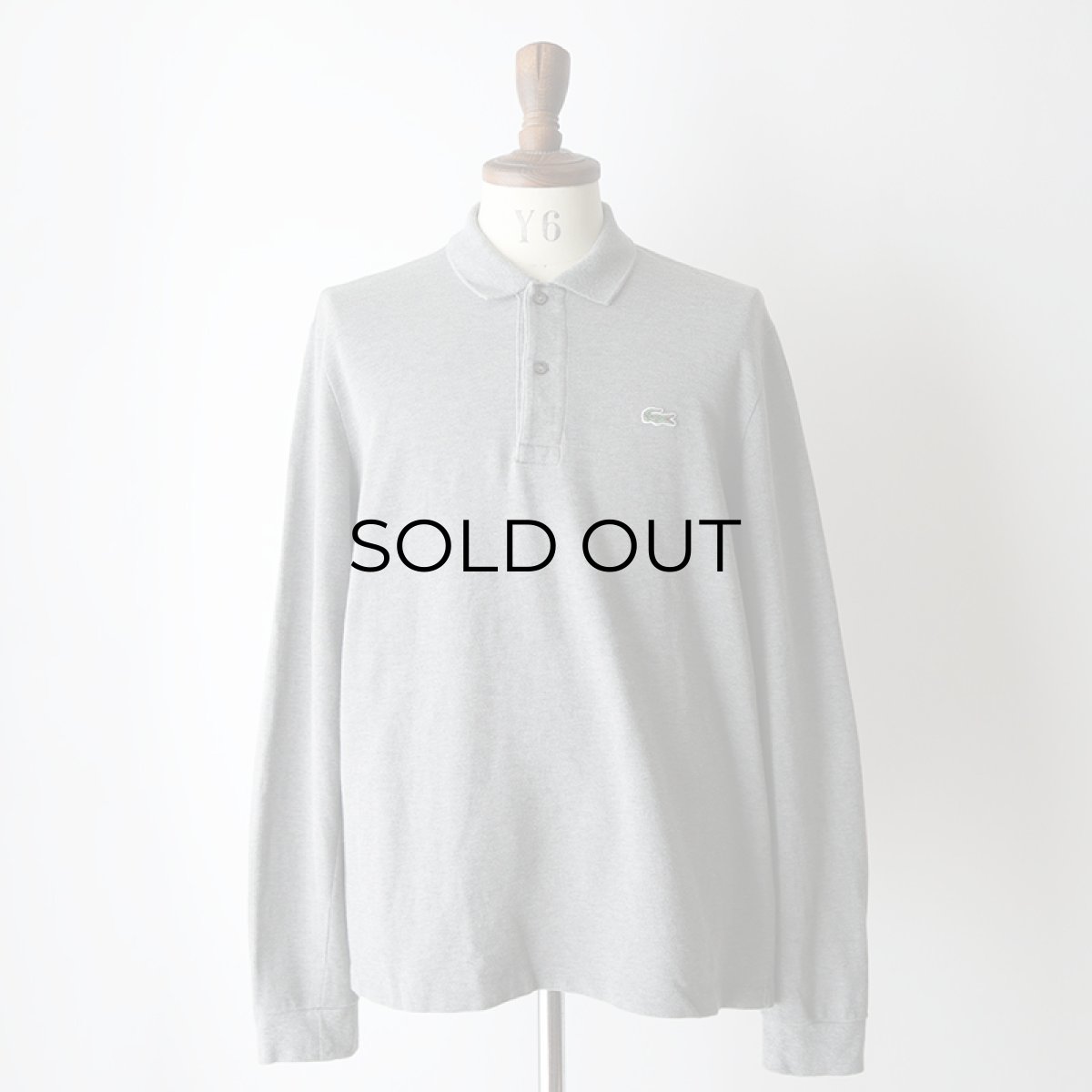 画像7: LACOSTE COTTON MOSS STITCH L/S POLO SHIRT (7)