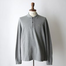 画像7: LACOSTE COTTON MOSS STITCH L/S POLO SHIRT (7)