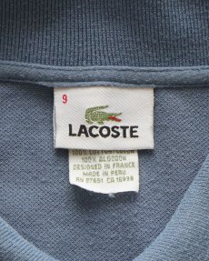 画像6: 〜00's LACOSTE COTTON MOSS STITCH S/S POLO SHIRT (6)