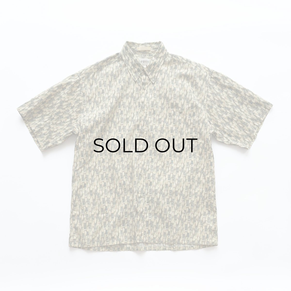 画像6: 90's CAMPIA COTTON ALL OVER PATTERN S/S BOX SHIRT (6)