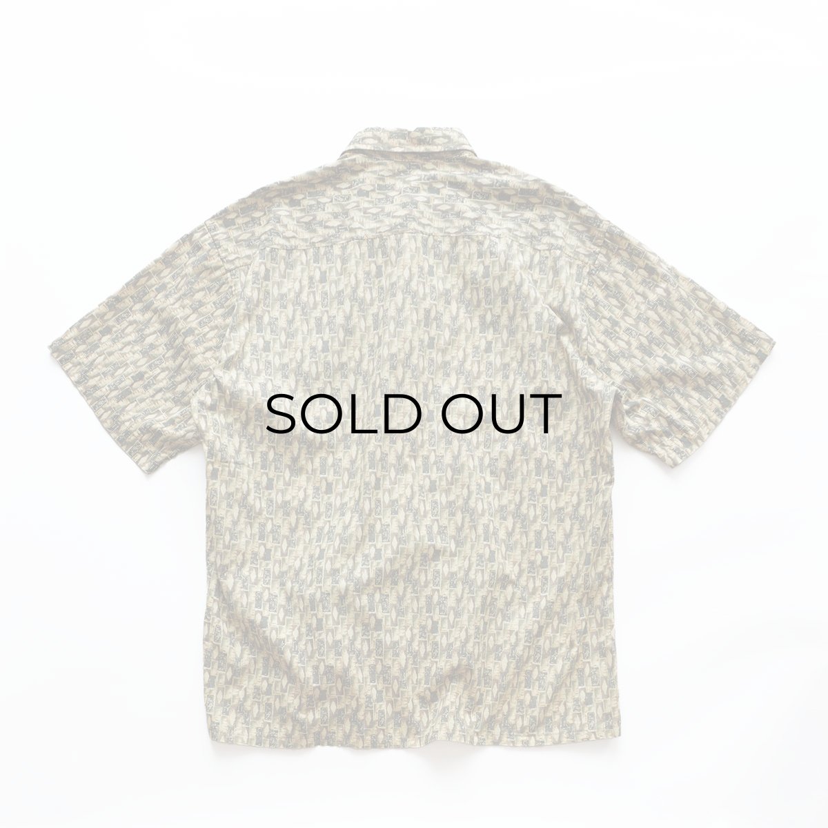 画像7: 90's CAMPIA COTTON ALL OVER PATTERN S/S BOX SHIRT (7)