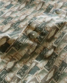 画像7: 90's CAMPIA COTTON ALL OVER PATTERN S/S BOX SHIRT (7)