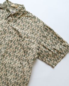画像3: 90's CAMPIA COTTON ALL OVER PATTERN S/S BOX SHIRT (3)