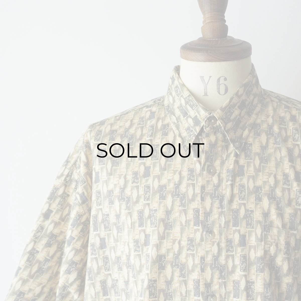 画像4: 90's CAMPIA COTTON ALL OVER PATTERN S/S BOX SHIRT (4)