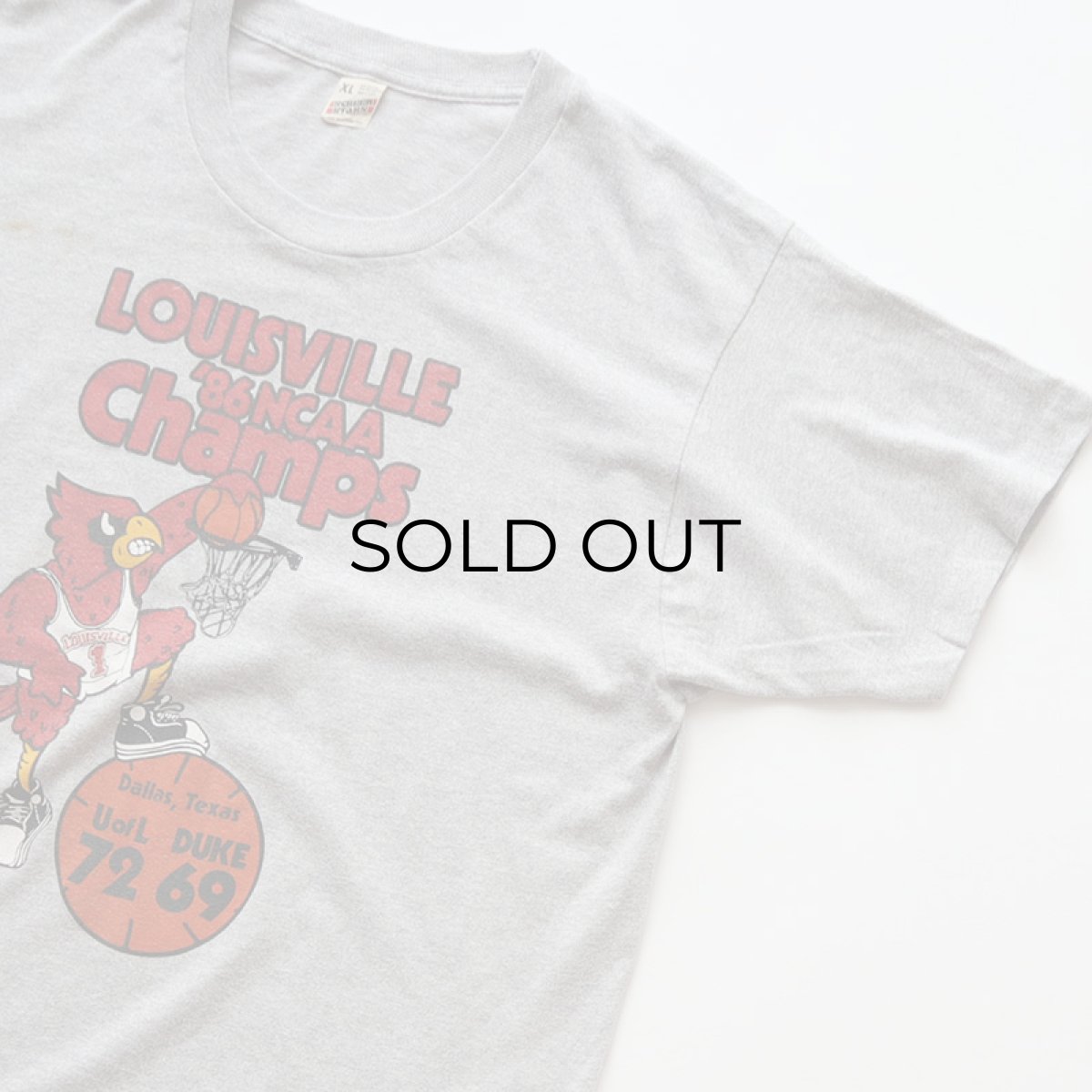 画像3: 80's SCREEN STARS PRINT S/S TEE "LOUISVILLE '86 NCAA Champs" (3)