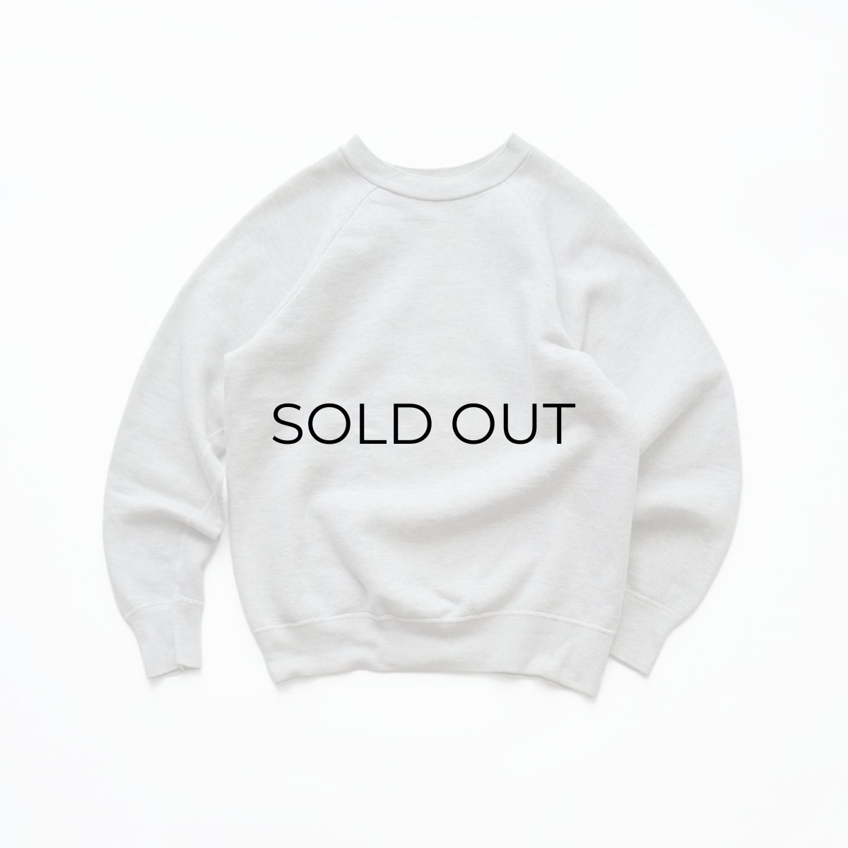 画像1: 50's HANES "WIND SHIELD" COTTON PLAIN CREW NECK SWEAT "MINT CONDITION" (1)