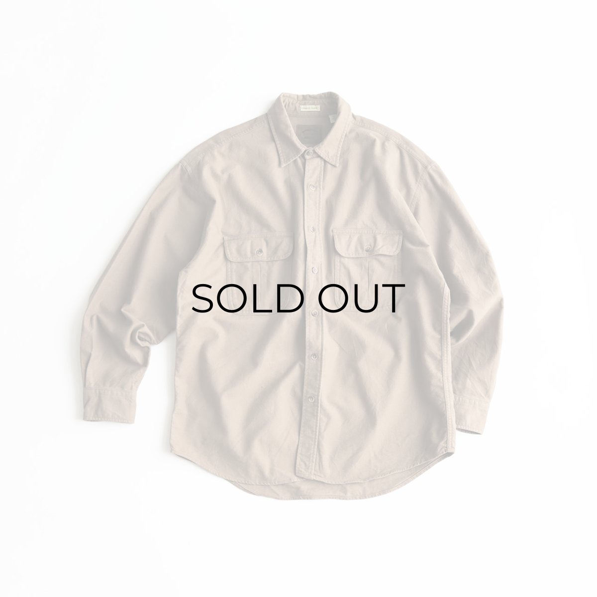 画像1: 90's ST. JOHN'S BAY COTTON CHAMOIS SHIRT (1)