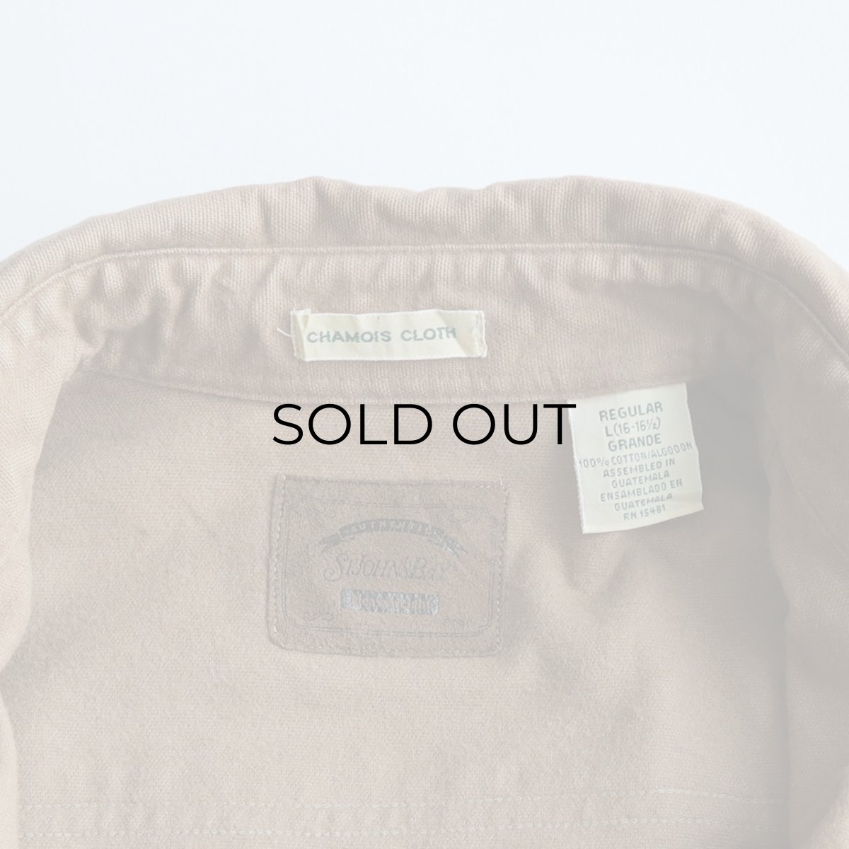 画像6: 90's ST. JOHN'S BAY COTTON CHAMOIS SHIRT (6)