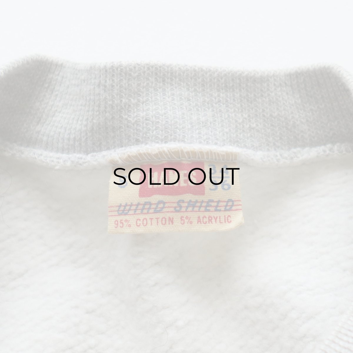 画像5: 50's HANES "WIND SHIELD" COTTON PLAIN CREW NECK SWEAT "MINT CONDITION" (5)