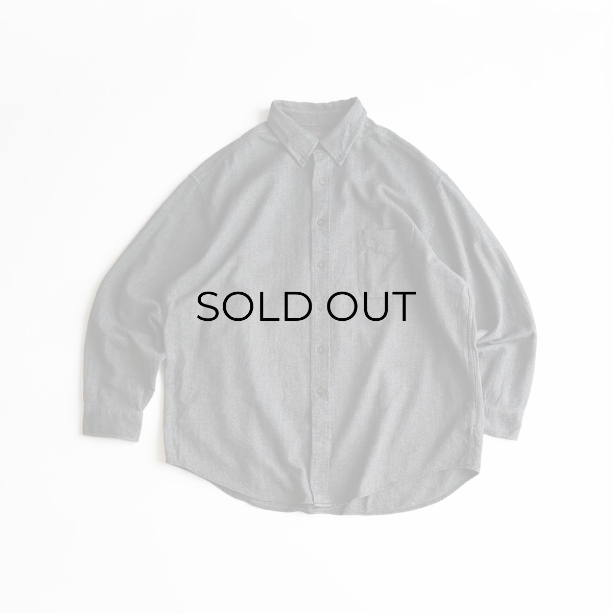 画像1: 90's ST. JOHN'S BAY COTTON HERRINGBONE FLANNEL B/D SHIRT (1)