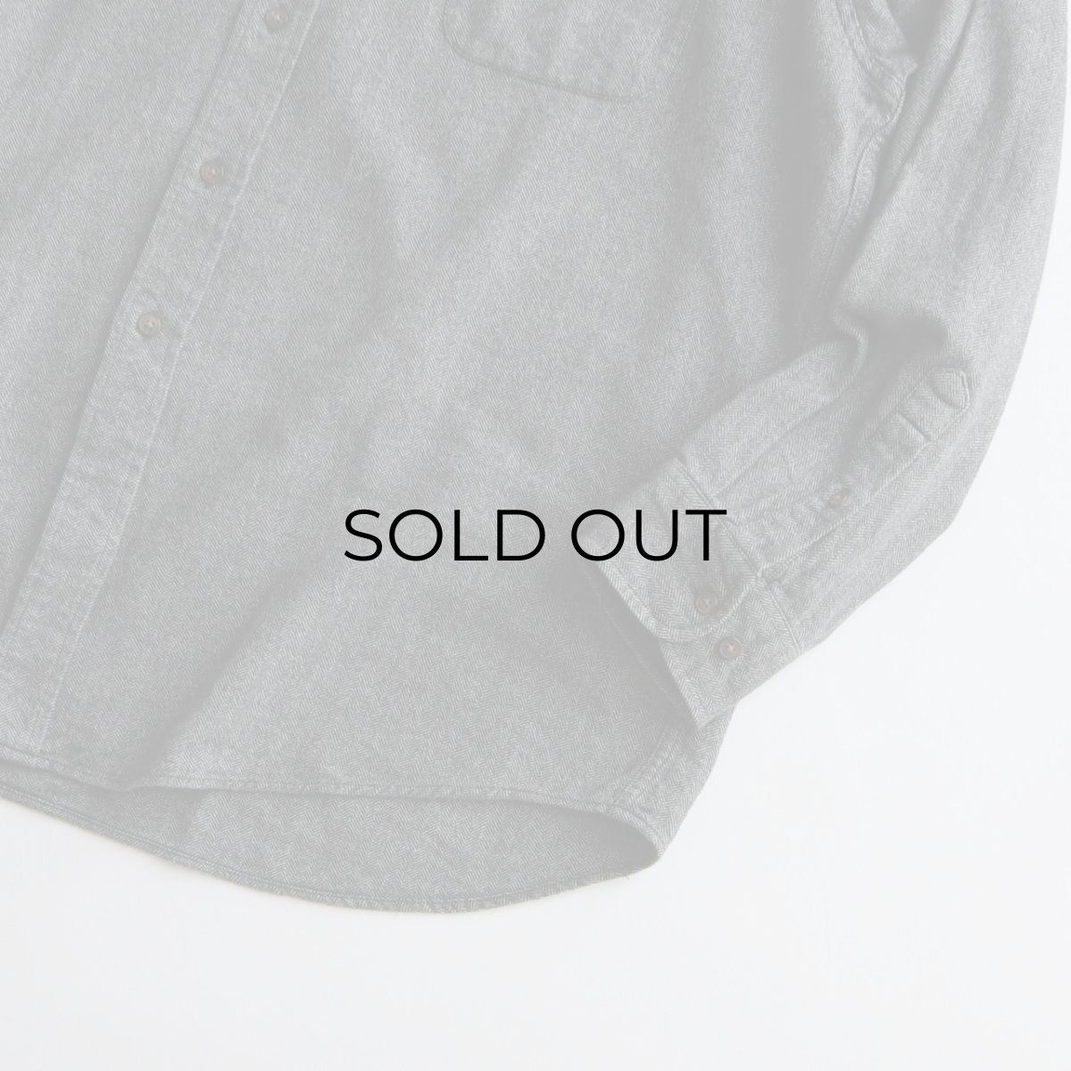 画像4: 90's ST. JOHN'S BAY COTTON HERRINGBONE FLANNEL B/D SHIRT (4)