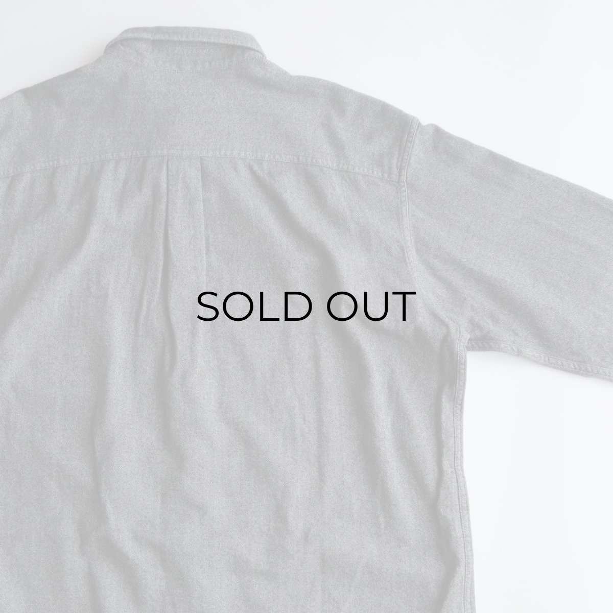 画像5: 90's ST. JOHN'S BAY COTTON HERRINGBONE FLANNEL B/D SHIRT (5)