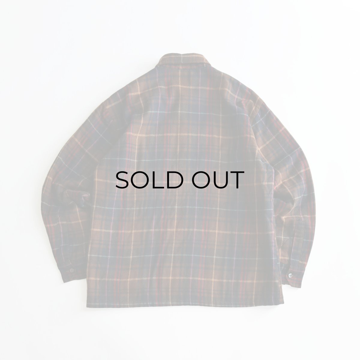 画像3: 〜80's OAKTON ACRYLIC CHECK QUILTED LINING BOX SHIRT (3)